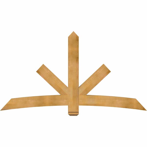 Ekena Millwork Alberta Rough Sawn Timber Gable Bracket, Western Red Cedar, 84"W x 45"H x 4"D x 6"F, 13/12 Pitch GBW084X45X0406ALB00RWR - main